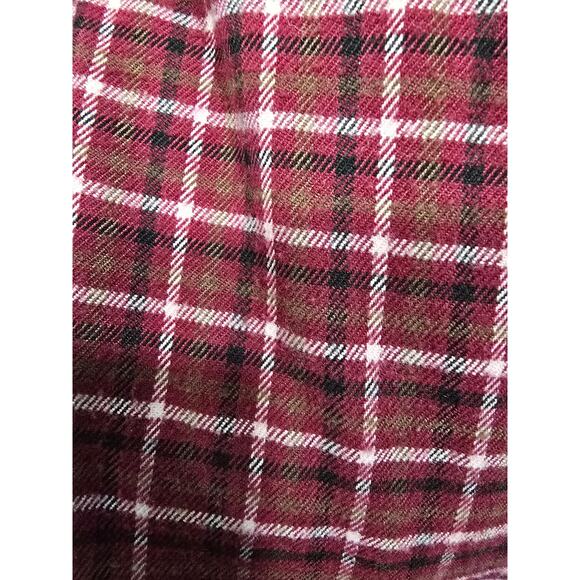 Hollister Burgundy Plaid Ruffle Hem Dress – Size M - Picture 15 of 15